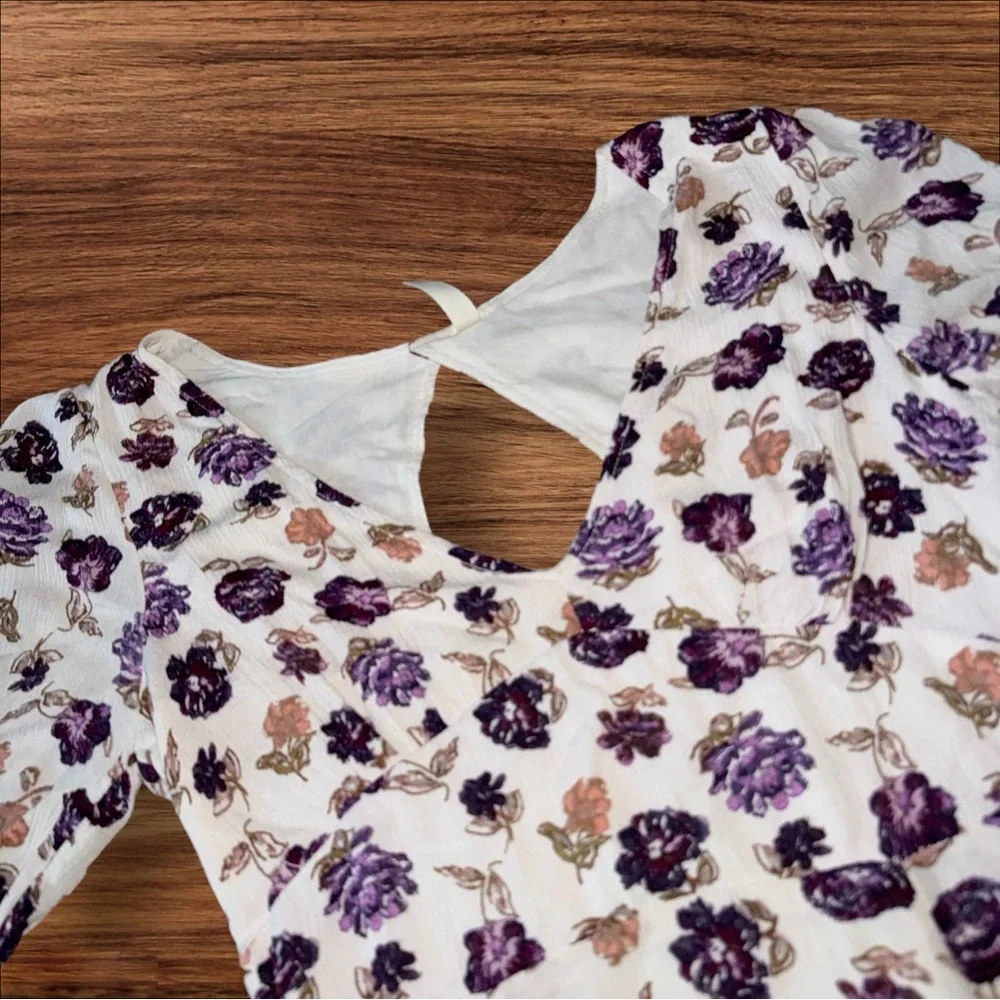 EUC Free People About A Girl Fit And Flare Dress size 0 MSRP: $128 FLORAL SPRING